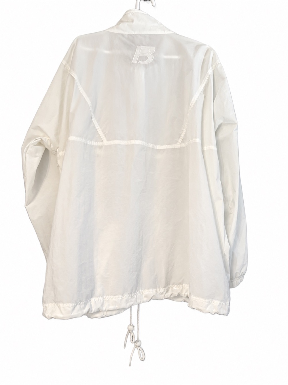 Vintage 90s BIKE Athletic White Nylon Pullover Anorak Windbreaker XXL - Picture 6 of 6